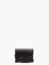 Näver Mini Shoulder Bag in Black Leather