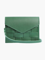 Näver Mini Shoulder Bag in Green Leather
