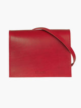 Näver Mini Shoulder Bag in Red Leather