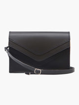 Skiffer Mini Shoulder Bag in Black Leather