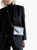 Skiffer Mini Shoulder Bag in Black Leather