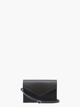 Skiffer Mini Shoulder Bag in Black Leather