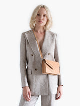 Skiffer Mini Shoulder Bag in Natural Leather