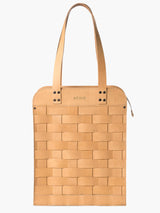 Näver Big Shoulder Tote Bag in Natural Leather