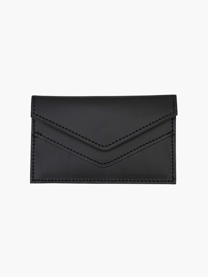 Skiffer Wallet in Black Leather